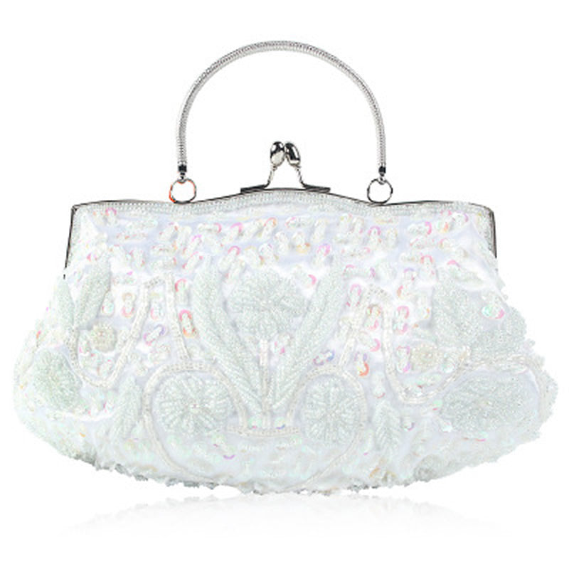 Evening Party Clutch Bag Small Totes Mini Wallets Women's Handbag Exquisite Ladies Beaded Embroidered Wedding Party Handbag - Just The Fly Way