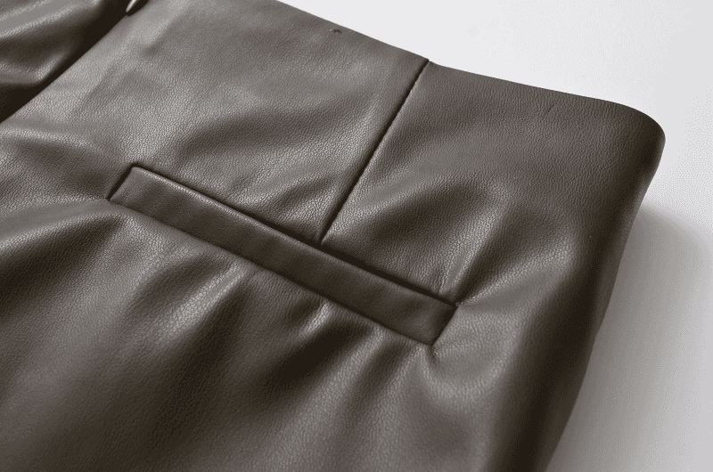 Be Bold in This Low Rise Black Mini Faux Leather Skort - Just The Fly Way