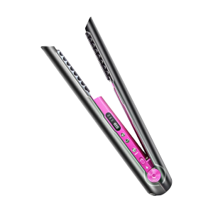 USB Rechargeable Wireless Hair Straightener Curling Iron Styling Tool Tourmaline Ceramic Dry & Wet Use Hair Styler - Just The Fly Way