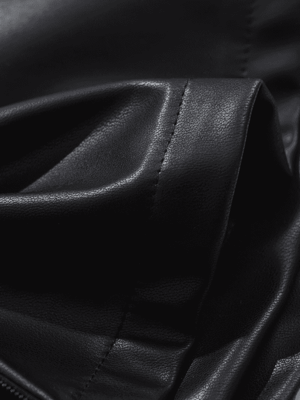 Be Bold in This Low Rise Black Mini Faux Leather Skort - Just The Fly Way