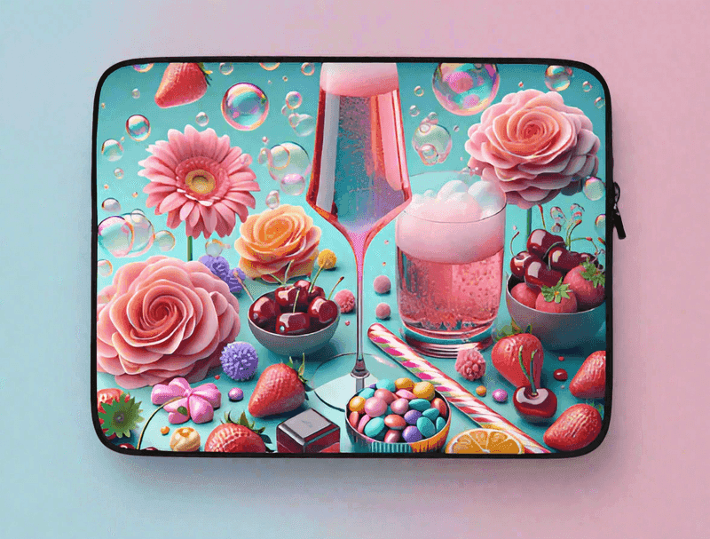 Playfully Sweet Laptop Sleeve - Stylish Protection for Your Tech - Just The Fly Way