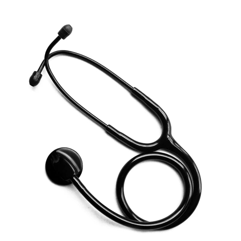Fashionable, Bold and Beautiful DressAll Black Medical Cardiology Doctor Estetoscopio Professional Medical Heart Stethoscope Nurse Student Medical Equipment Device