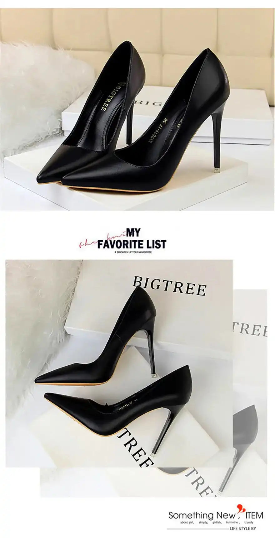 Fashion Women's Pointed Toe Pumps Soft Leather High Heels Slip-On Candy Colored 7.5/10.5cm Shoes