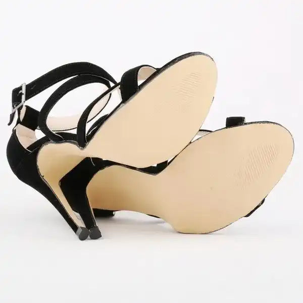 New Sexy Women Sandals Fashion Open Toe Ankle Straps High Heels Summer 11cm Thin Heel Party Dress Shoes Plus Size