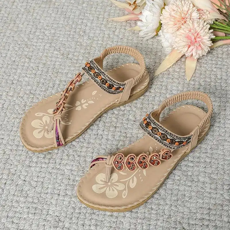 Summer Sandals, Elastic Band Slip-On, Casual Shoes for Beach or Pool - Just The Fly Way