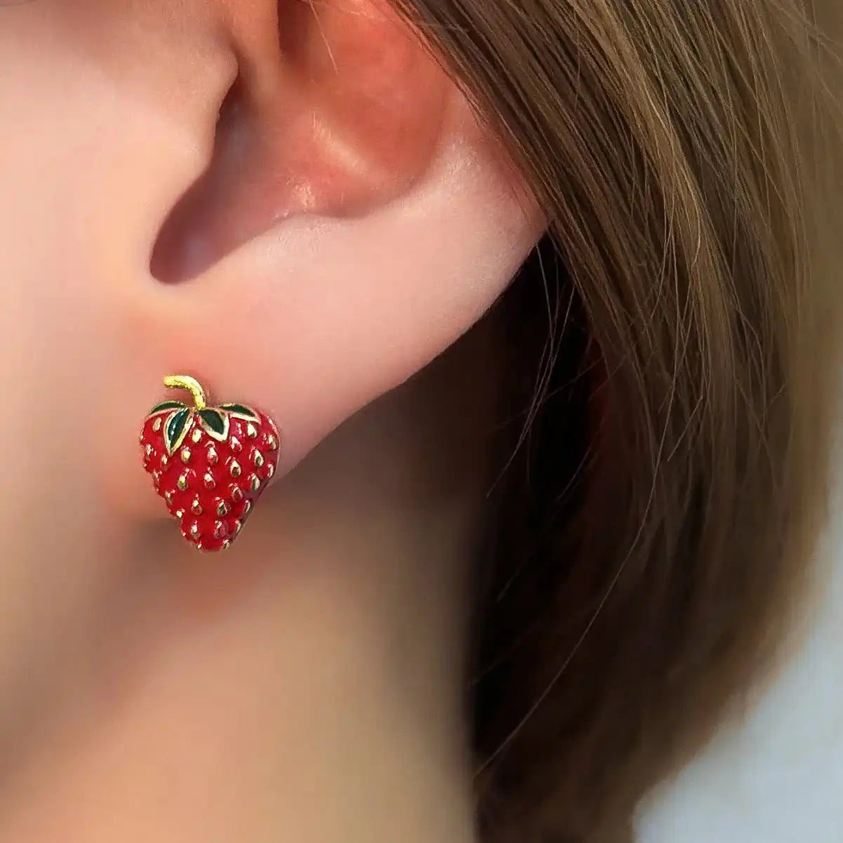 Adorable Set of Strawberry Earrings - Just The Fly Way
