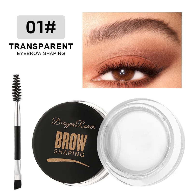 Fashionable, Bold and Beautiful Dress6 Color Wild Eyebrow Styling Cream Eyebrow Shaping Gel Soap Wax Clear Eyebrow Cream Tint Brow Lift With Brush