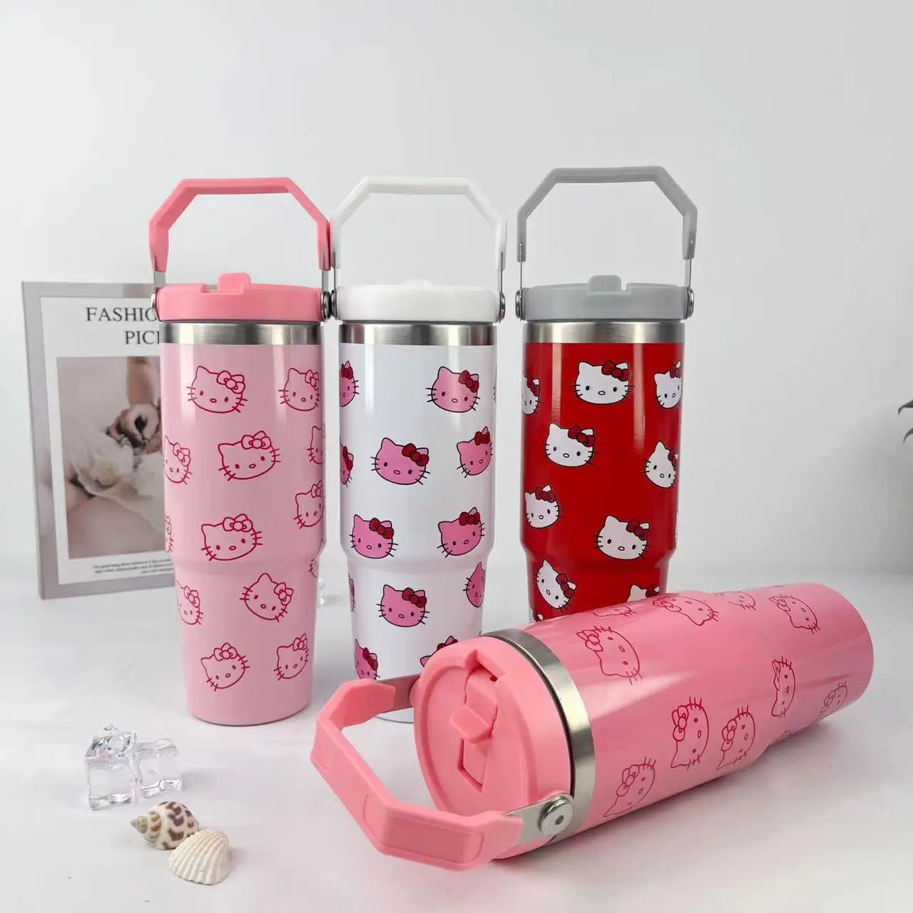 Charming, practical, and oh-so-cute: Discover hydration made fun with the 30oz Hello Kitty stainless steel mug—perfect for every adventure