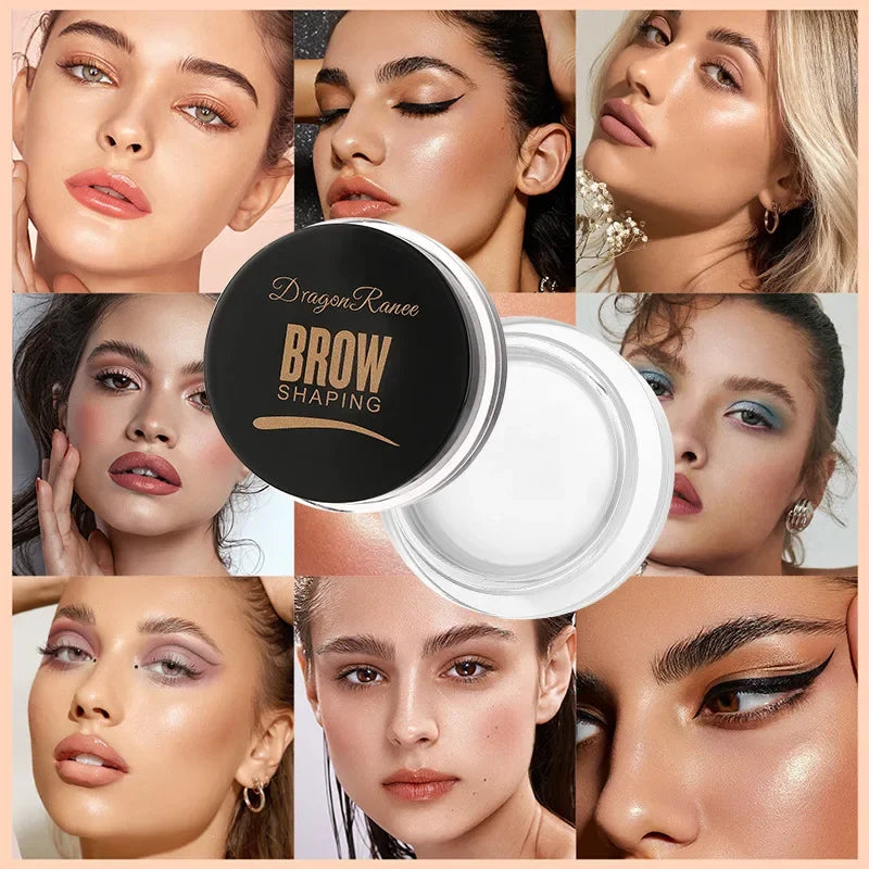 Fashionable, Bold and Beautiful Dress6 Color Wild Eyebrow Styling Cream Eyebrow Shaping Gel Soap Wax Clear Eyebrow Cream Tint Brow Lift With Brush