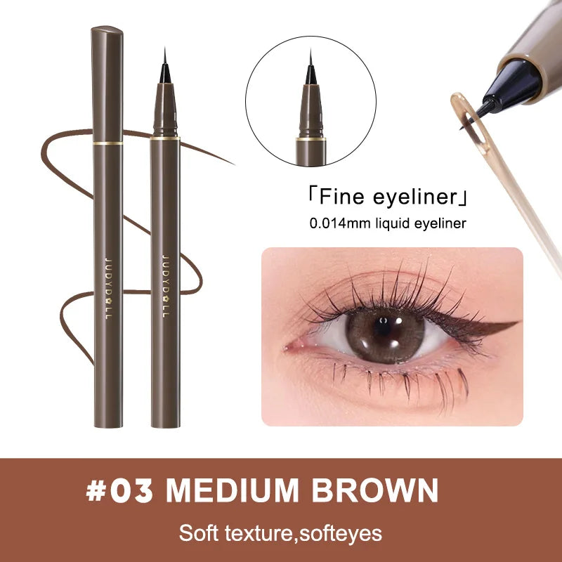 Fashionable, Bold and Beautiful DressJudydoll Precision Liquid Eyeliner Pen, Ultra-Fine Tip, Waterproof, Smudge-Proof, 24-Hour Long-Lasting, Perfect for Lash Line
