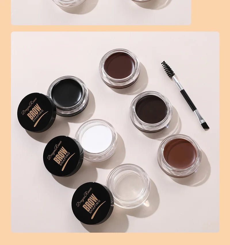 Fashionable, Bold and Beautiful Dress6 Color Wild Eyebrow Styling Cream Eyebrow Shaping Gel Soap Wax Clear Eyebrow Cream Tint Brow Lift With Brush