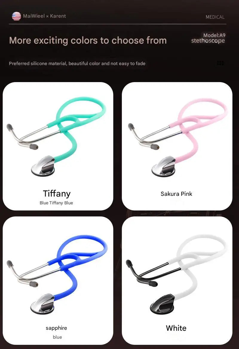 Fashionable, Bold and Beautiful DressCarent Medical Professional Cardiology Stethoscope Diagnostic Stethoscope Master Cardiology Stethoscope For Nurse Health Care