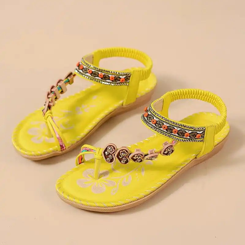 Summer Sandals, Elastic Band Slip-On, Casual Shoes for Beach or Pool - Just The Fly Way