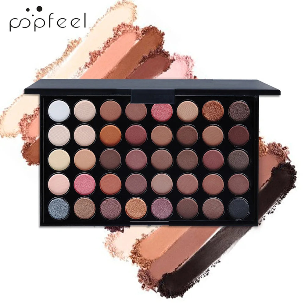 POPFEEL All-in-One Makeup Kit Gift Set with Eyeshadow Palette Foundation Lip Gloss Blush Brushes Eyeliner and More Beauty Gifts