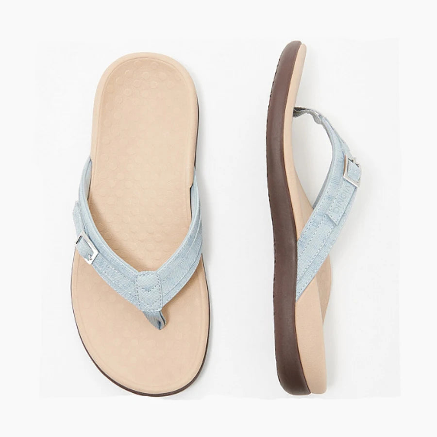 Secret Dig Women Sandals Arch Support Flip Flops for Plantar Fasciitis Comfort Summer Sandals Flat Bottomed Casual Flip Flops - Just The Fly Way