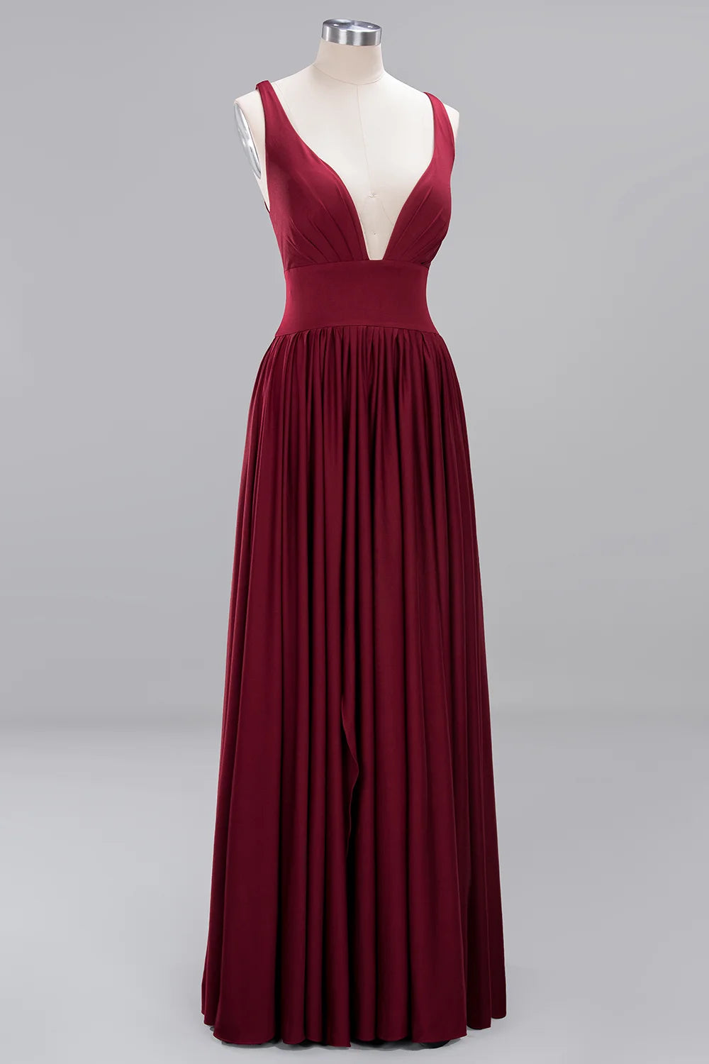 9 Colors Bridesmaid Dress Women 2023 Sister Group Dress Sexy Split V Neck Backless Sleeveless Formal Wedding Evening Party Gowns