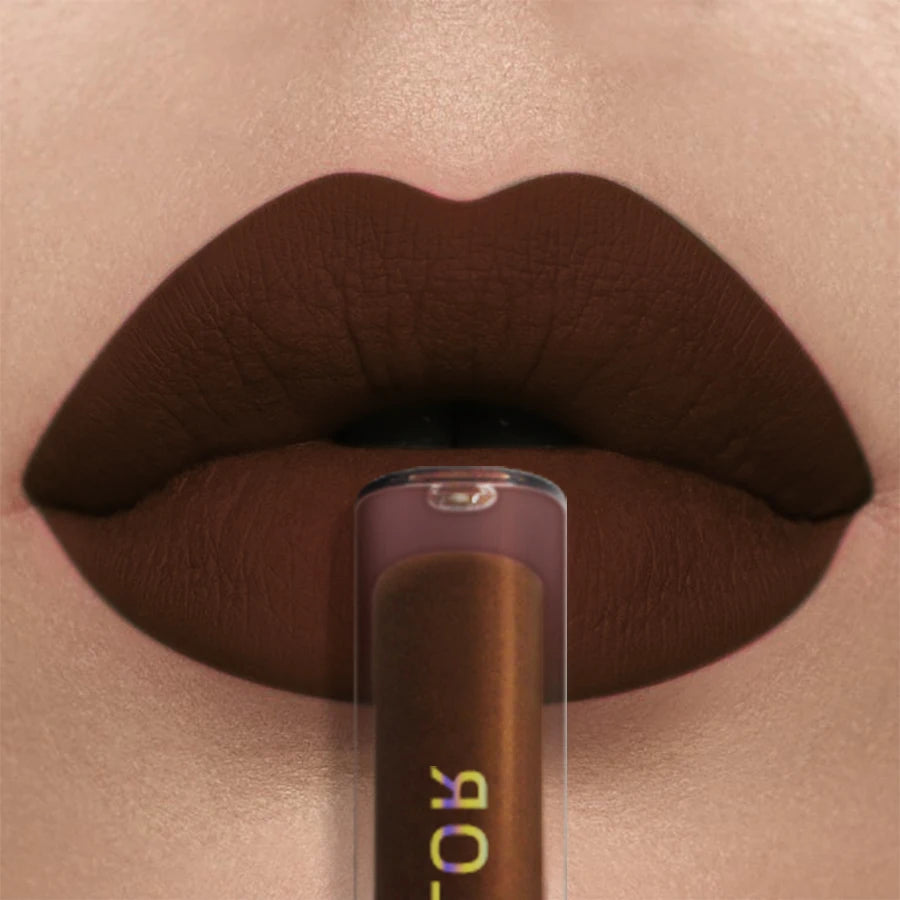 Fashionable, Bold and Beautiful Dress1Pcs Matte Waterproof Color Lip Gloss Lasting Liquid Lipstick Velvet Sexy Lip Glaze Makeup Lip tint Beauty lip stain Cosmetic