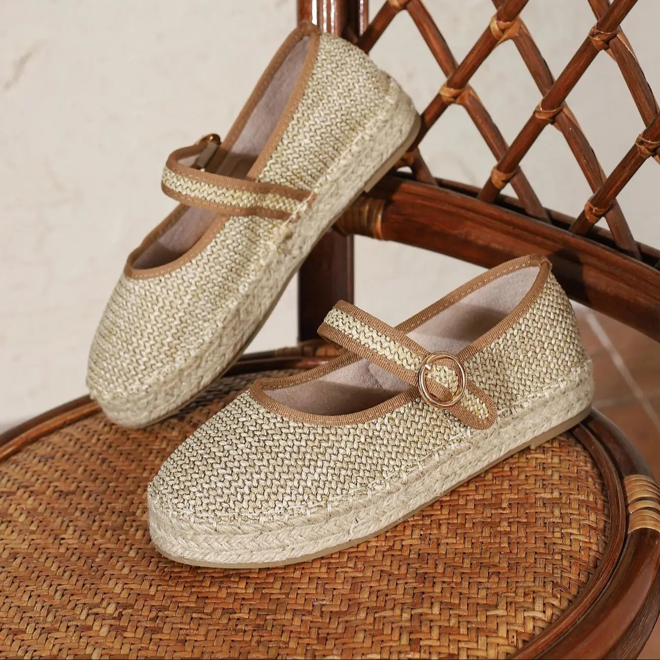 Women's DEMURE Hook and Loop Mary Jane Shoes - Cushioned Footbed, Summer-Ready Design, Textured Upper - Just The Fly Way