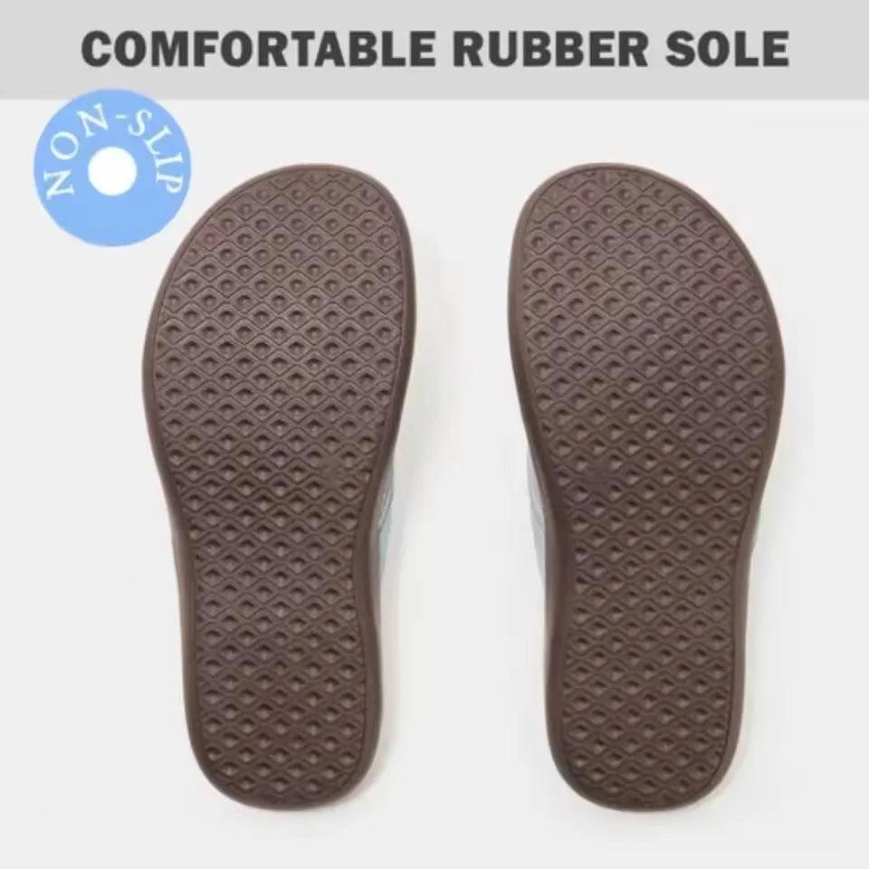 Secret Dig Women Sandals Arch Support Flip Flops for Plantar Fasciitis Comfort Summer Sandals Flat Bottomed Casual Flip Flops - Just The Fly Way