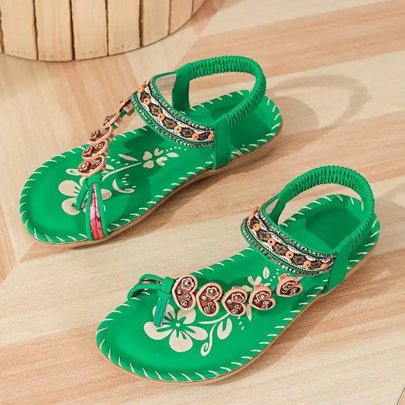 Summer Sandals, Elastic Band Slip-On, Casual Shoes for Beach or Pool - Just The Fly Way