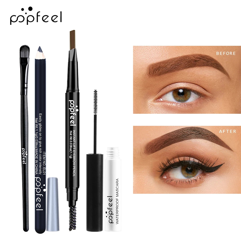 Fashionable, Bold and Beautiful DressPOPFEEL Eye Makeup Set, Eyeshadow Palette, Eyeliner, Mascara, Eyebrow Pencil, Makeup Tool Set Box, Gifts For Women