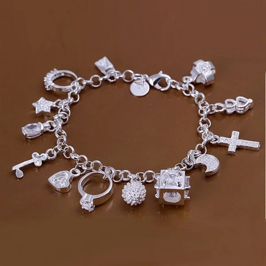 Shine On Sterling Silver Chain Bracelet for Men & Women - Perfect for Parties, Gifts & Weddings - Just The Fly Way