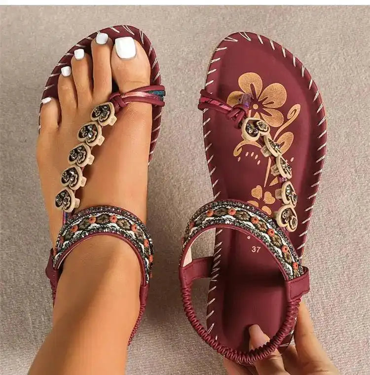 Summer Sandals, Elastic Band Slip-On, Casual Shoes for Beach or Pool - Just The Fly Way
