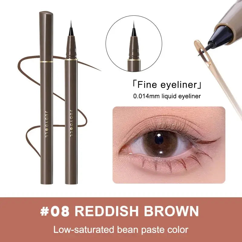 Fashionable, Bold and Beautiful DressJudydoll Precision Liquid Eyeliner Pen, Ultra-Fine Tip, Waterproof, Smudge-Proof, 24-Hour Long-Lasting, Perfect for Lash Line