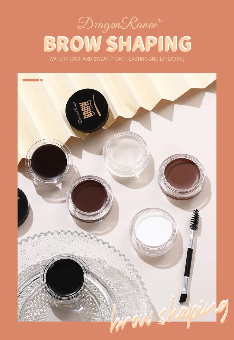 Fashionable, Bold and Beautiful Dress6 Color Wild Eyebrow Styling Cream Eyebrow Shaping Gel Soap Wax Clear Eyebrow Cream Tint Brow Lift With Brush