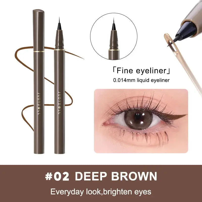 Fashionable, Bold and Beautiful DressJudydoll Precision Liquid Eyeliner Pen, Ultra-Fine Tip, Waterproof, Smudge-Proof, 24-Hour Long-Lasting, Perfect for Lash Line