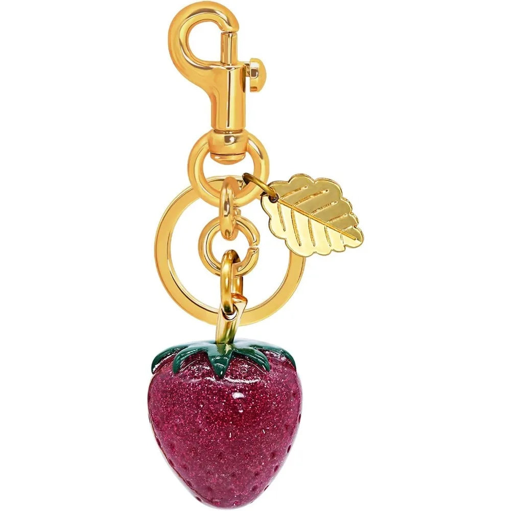 Cherry Keychain for Women Apple Strawberry Bag Charm Key Chain Accessories Gifts for Birthday Christmas - Just The Fly Way