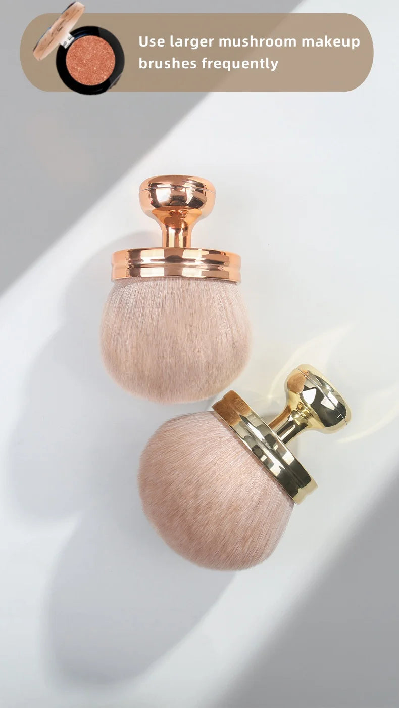 Fashionable, Bold and Beautiful DressExtra Large Mushroom-Head Makeup Brush,Soft Fiber Bristles/Multipurpose,for Makeup Setting/Nail Art/Self Tanner,Essential Beauty