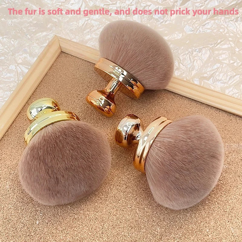 Fashionable, Bold and Beautiful DressExtra Large Mushroom-Head Makeup Brush,Soft Fiber Bristles/Multipurpose,for Makeup Setting/Nail Art/Self Tanner,Essential Beauty