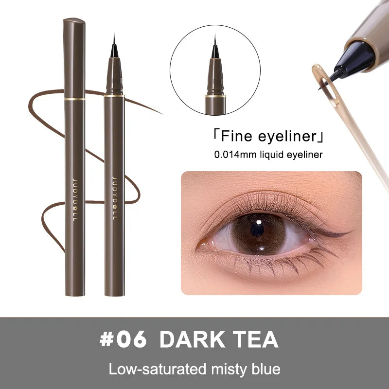 Fashionable, Bold and Beautiful DressJudydoll Precision Liquid Eyeliner Pen, Ultra-Fine Tip, Waterproof, Smudge-Proof, 24-Hour Long-Lasting, Perfect for Lash Line