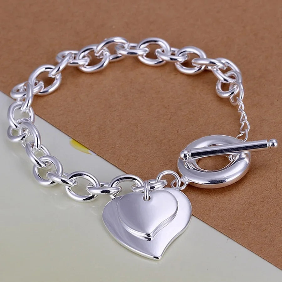 Shine On Sterling Silver Chain Bracelet for Men & Women - Perfect for Parties, Gifts & Weddings - Just The Fly Way