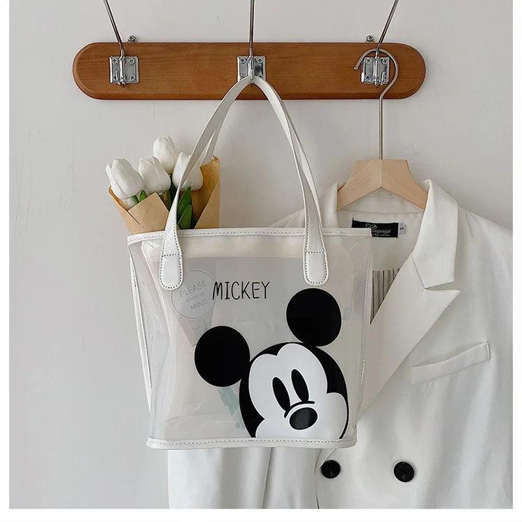 Disney Mickey Fashion Transparent Cartoon Print Bag, Personalized, Shoulder Bag - Just The Fly Way