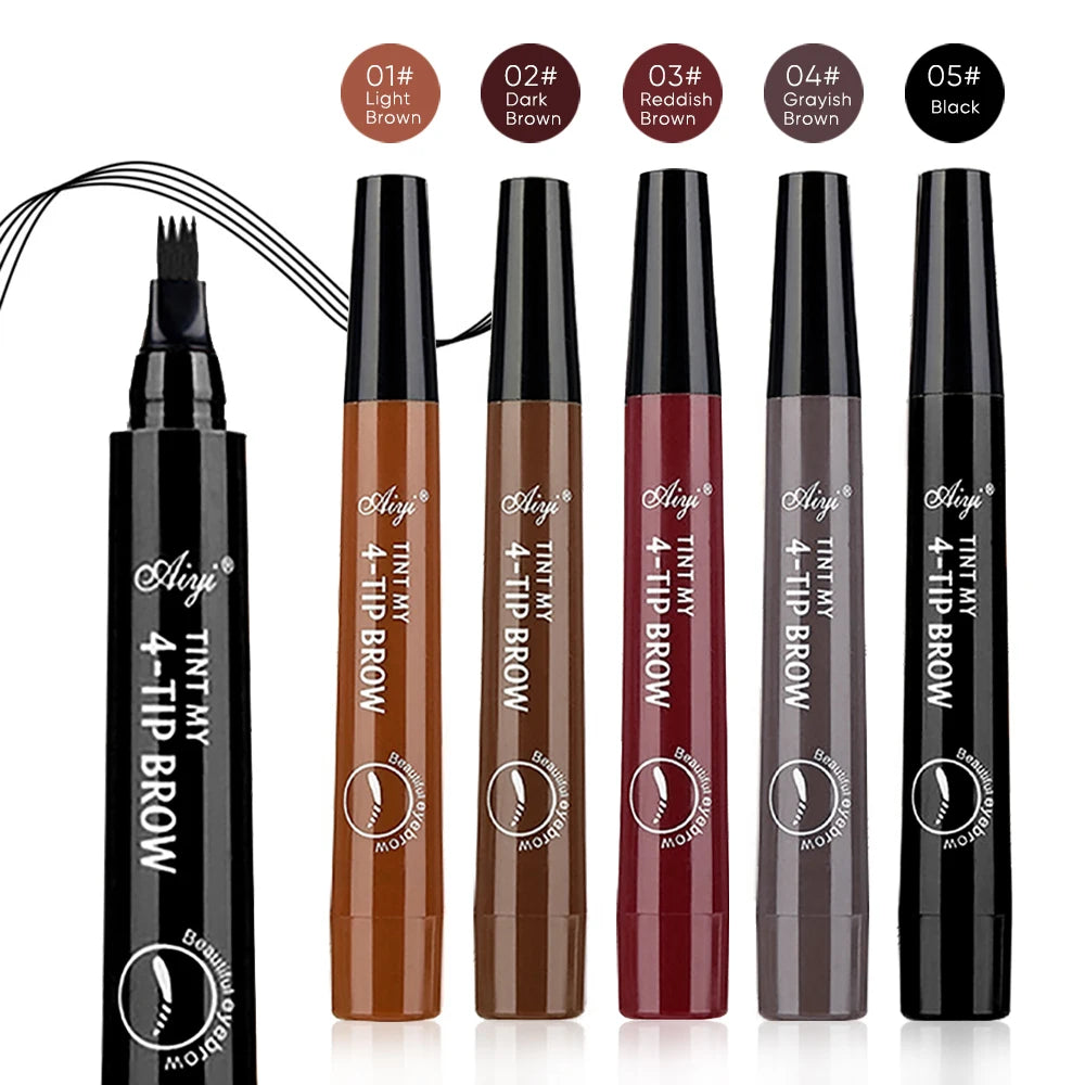 Fashionable, Bold and Beautiful DressFour-pronged eyebrow pencil, four-end, long-lasting, non-smudged, water-resistant, anti-smudged eyebrow pencil