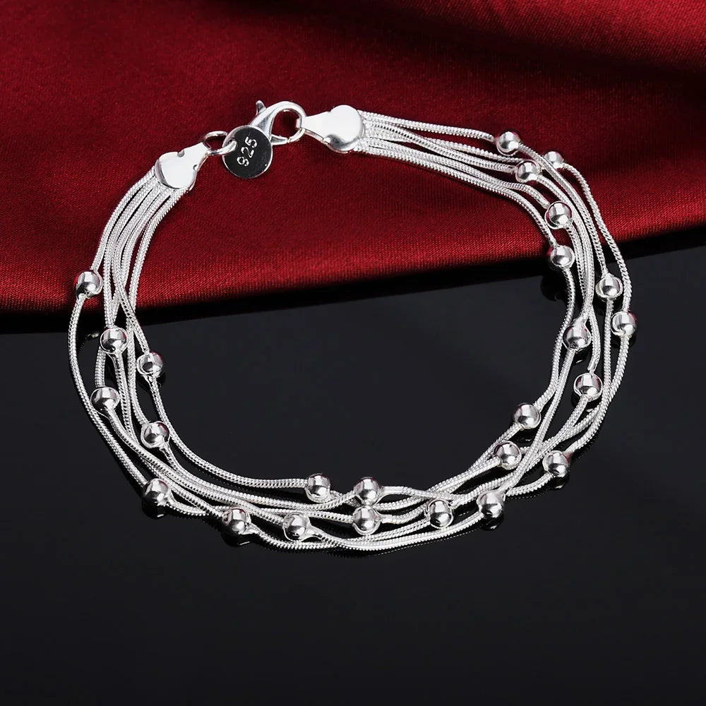 Shine On Sterling Silver Chain Bracelet for Men & Women - Perfect for Parties, Gifts & Weddings - Just The Fly Way