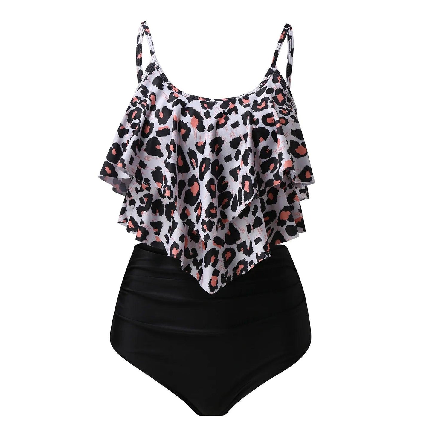 High Waist Ruffle Bikini 2-Piece Swimsuit Available in Many Prints. - Just The Fly Way