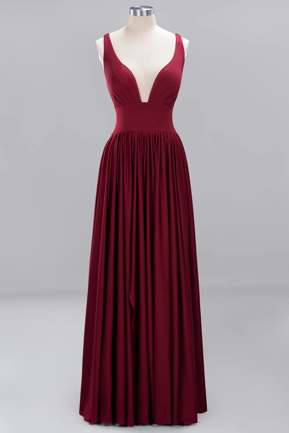 9 Colors Bridesmaid Dress Women 2023 Sister Group Dress Sexy Split V Neck Backless Sleeveless Formal Wedding Evening Party Gowns
