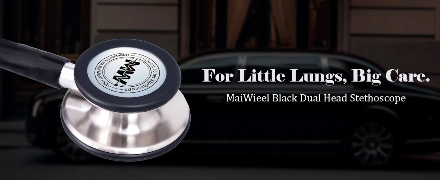 Fashionable, Bold and Beautiful DressMedical Double Sided Stethoscope Professional Portable Cardiology Stethoscope Medical Equipment Nurse Doctor Stethoscope