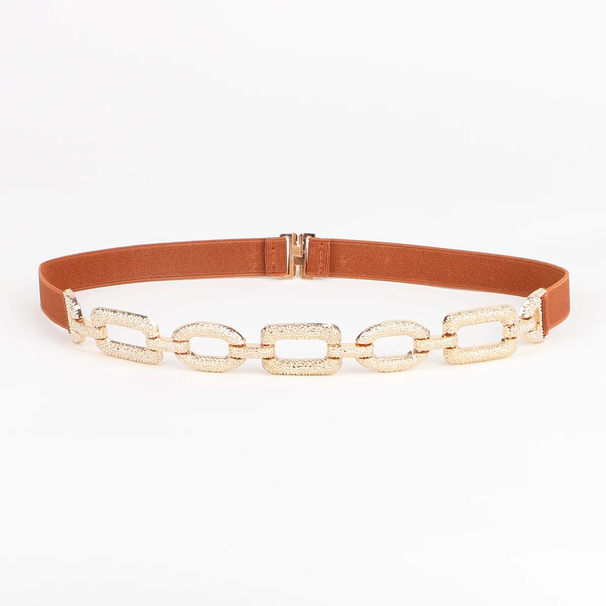 Elastic Link Chain, Splice Buckle, Waist Belt, Sparkle Accessories - Just The Fly Way
