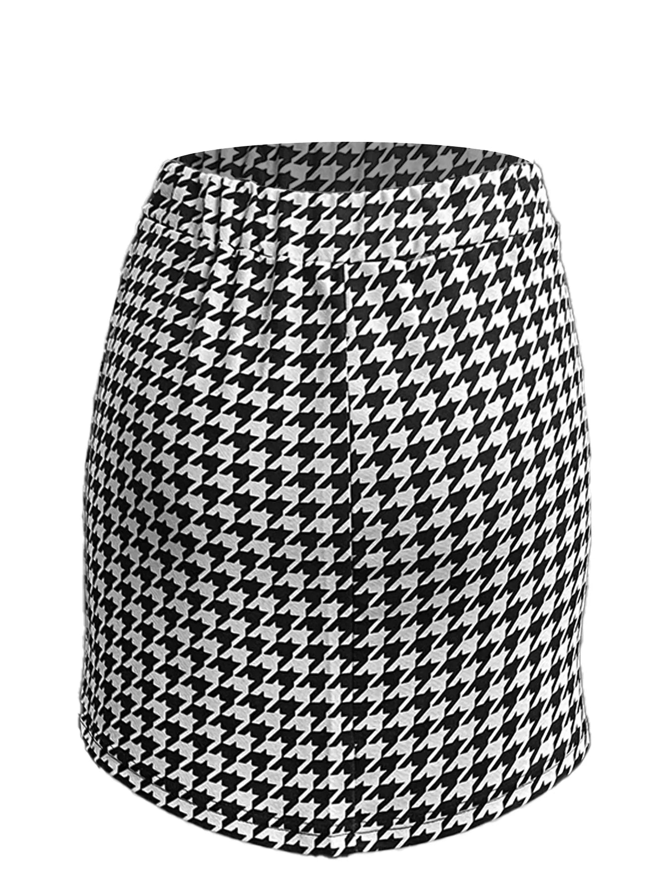 Qianniao style elegant elastic waist half skirt, hip hugging high waist short skirt - Just The Fly Way
