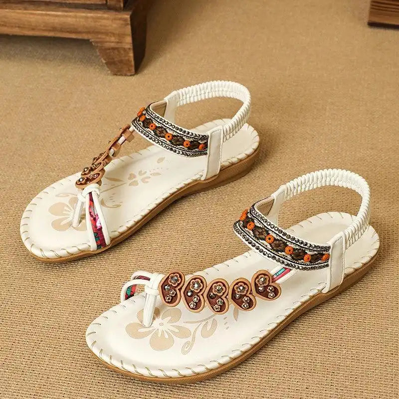 Summer Sandals, Elastic Band Slip-On, Casual Shoes for Beach or Pool - Just The Fly Way