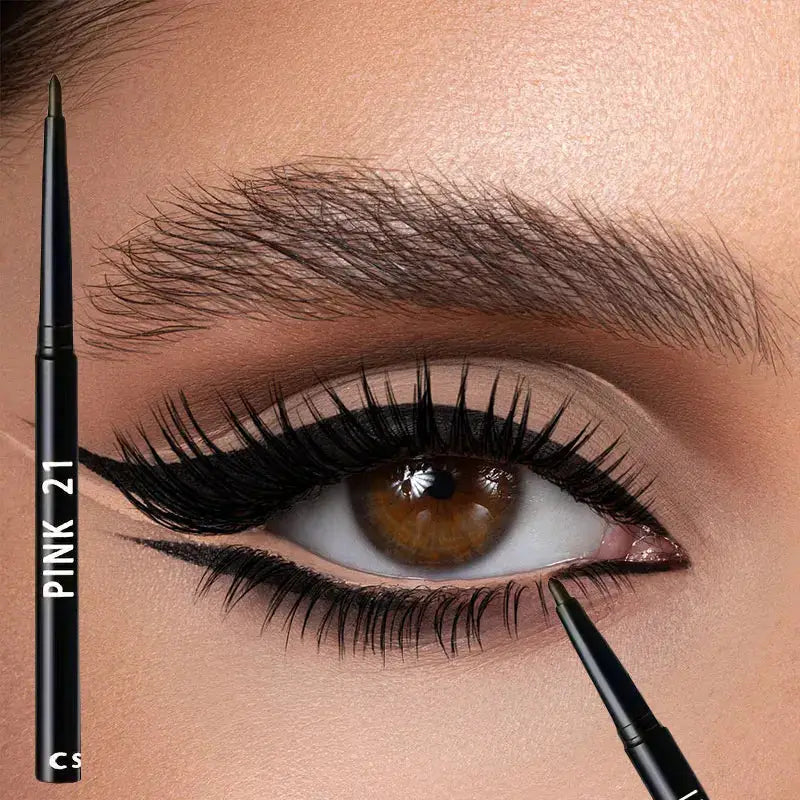 10Pcs Long-Lasting Black Eyeliner Pencils -Waterproof, Sweatproof and Smudge-Proof with Easy Twist Eyeliner Pencils - Just The Fly Way