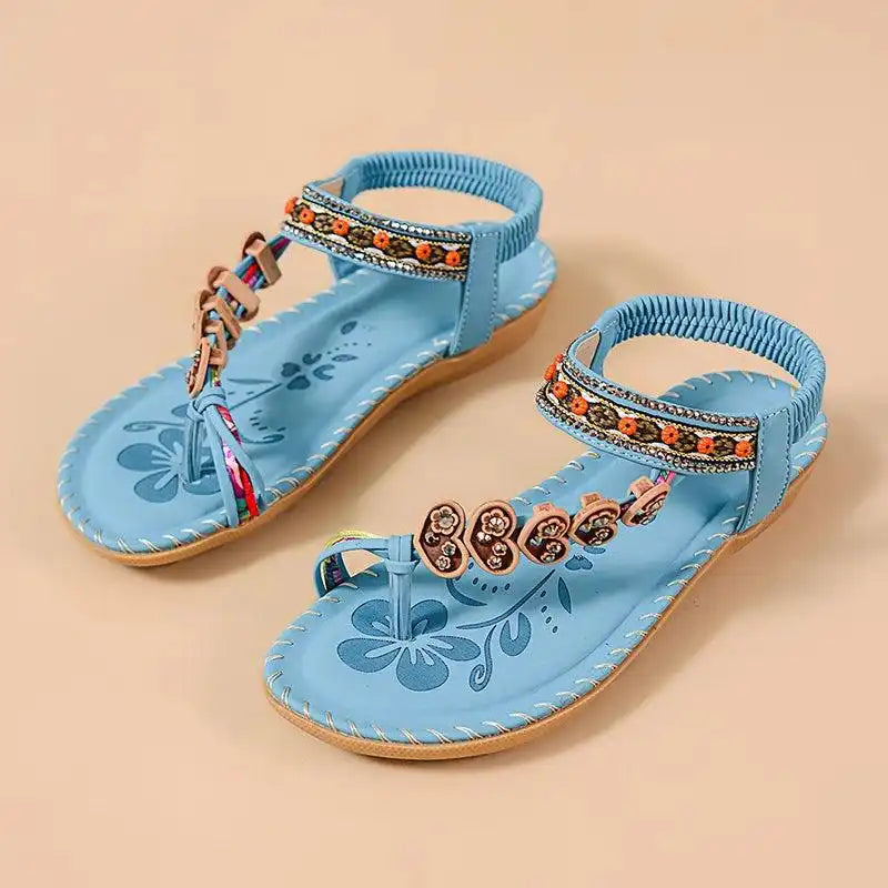 Summer Sandals, Elastic Band Slip-On, Casual Shoes for Beach or Pool - Just The Fly Way
