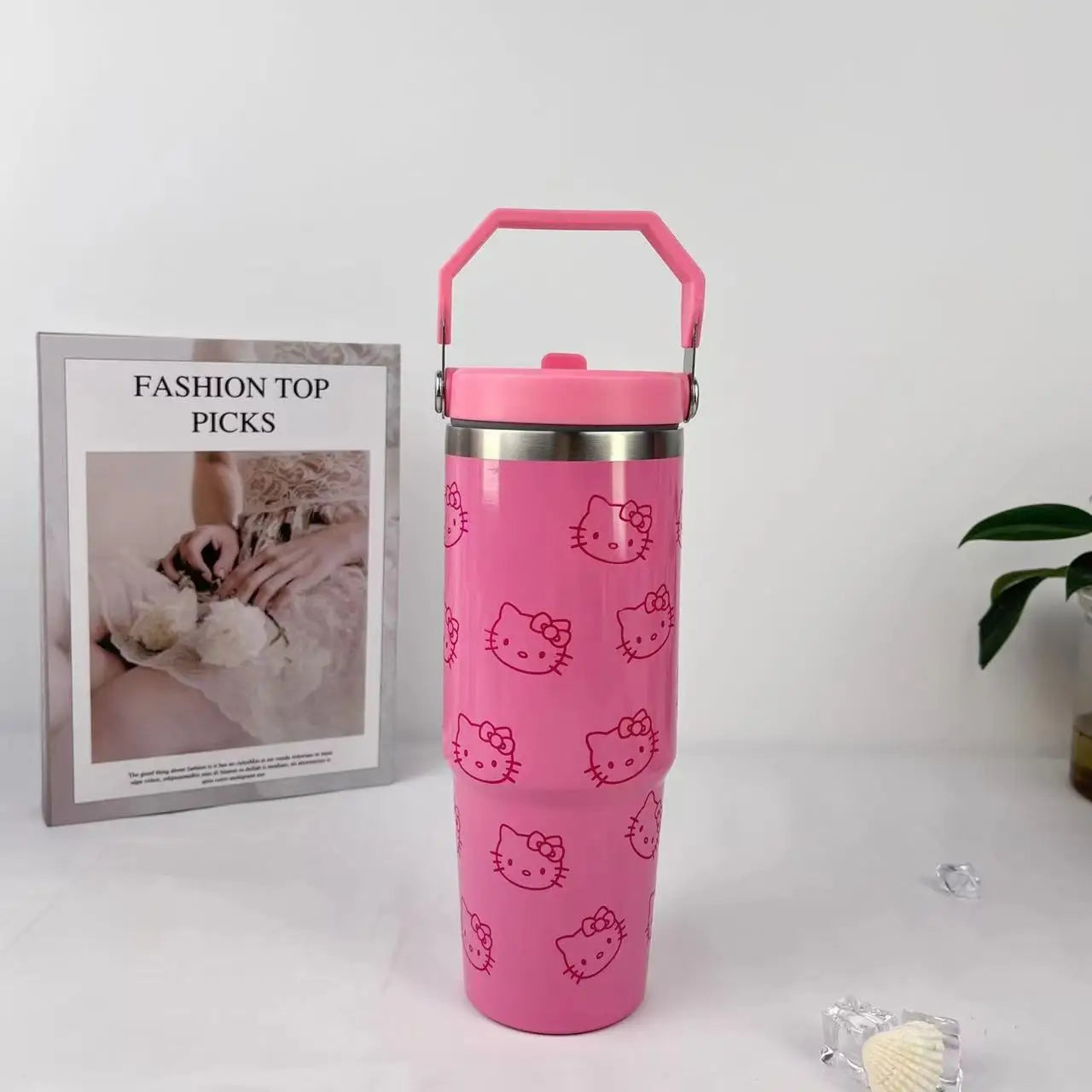 Charming, practical, and oh-so-cute: Discover hydration made fun with the 30oz Hello Kitty stainless steel mug—perfect for every adventure