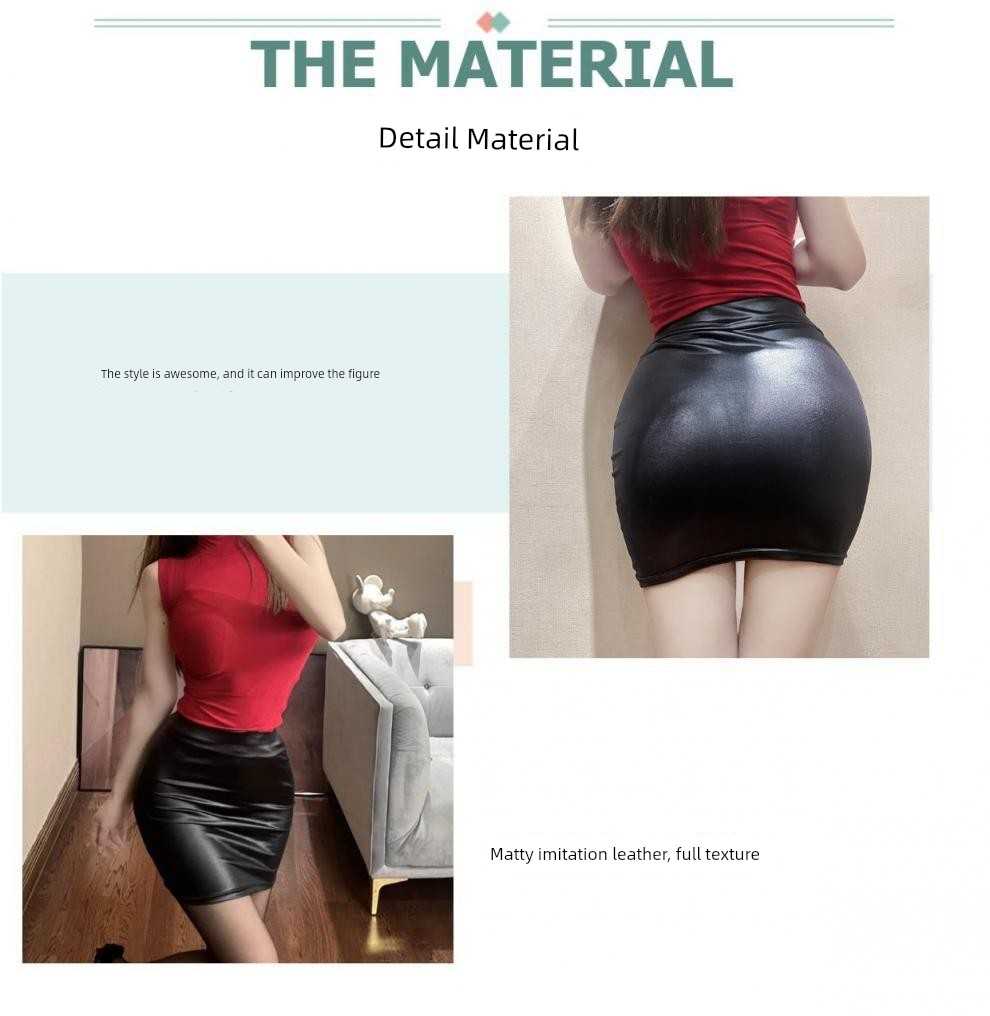 Turn Heads Effortlessly in this Sleek Black Faux Leather Skirt That Flatters Every Curve. - Just The Fly Way