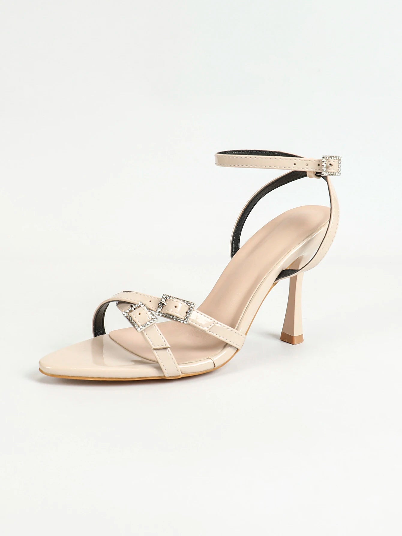Womens Kitten Low Heels Sandals Strappy Dress Shoes Open Toe Summer Party Wedding Shoes - Just The Fly Way