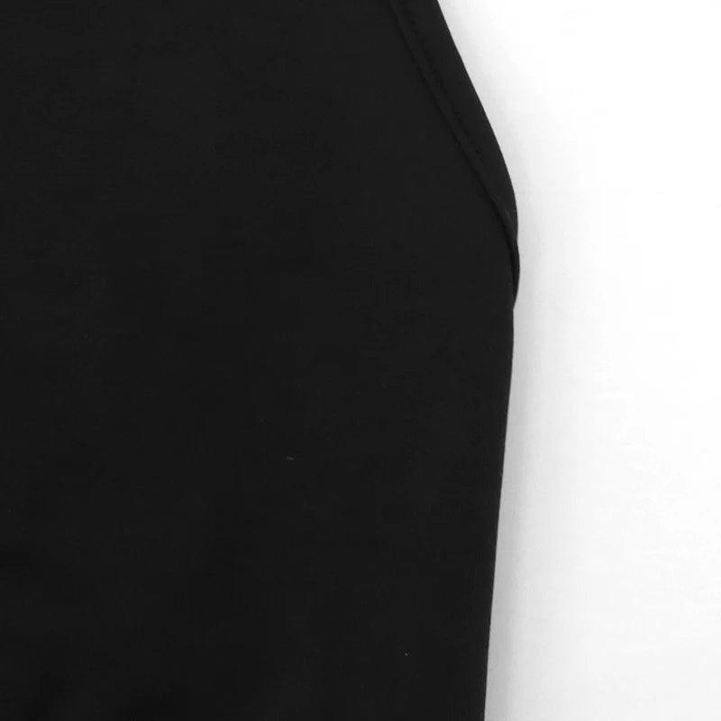Sleek Halter Black Romper, Sleeveless, Backless - Just The Fly Way